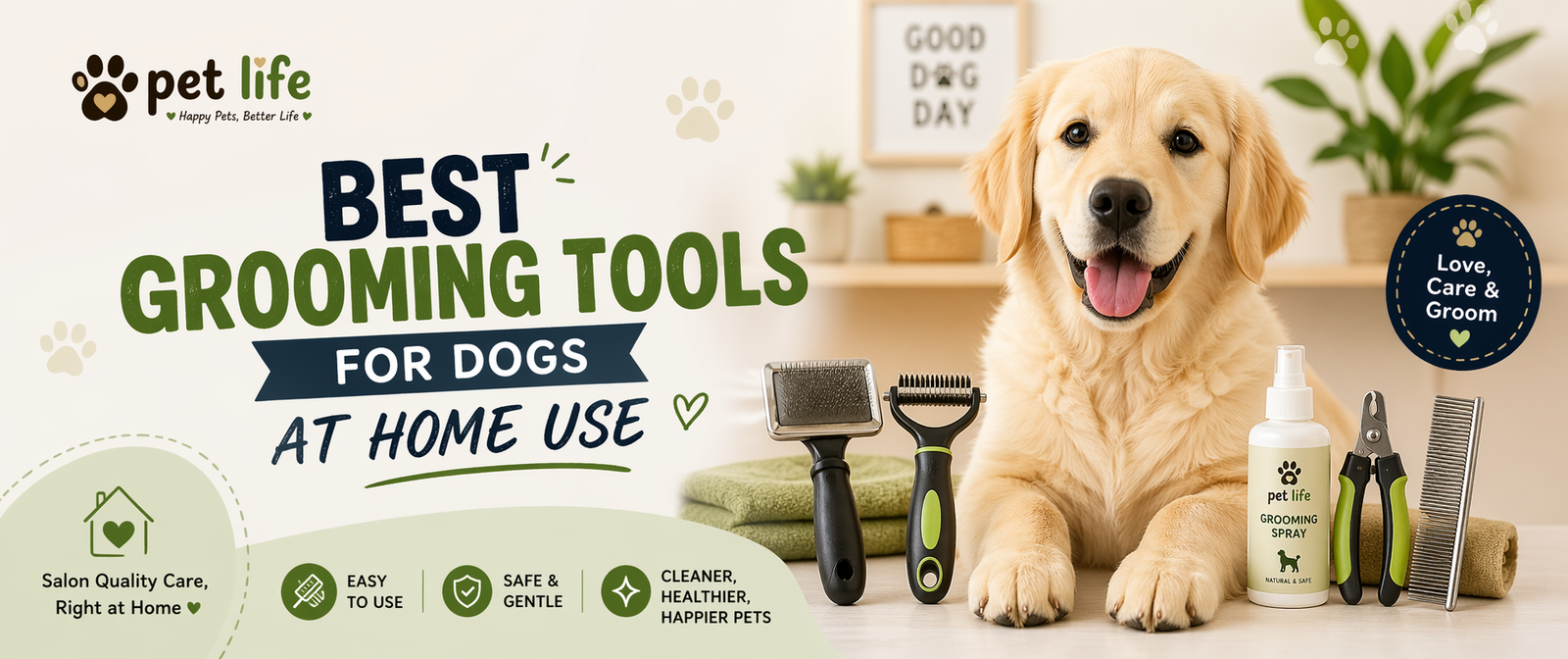 best grooming tools for dogs at home use