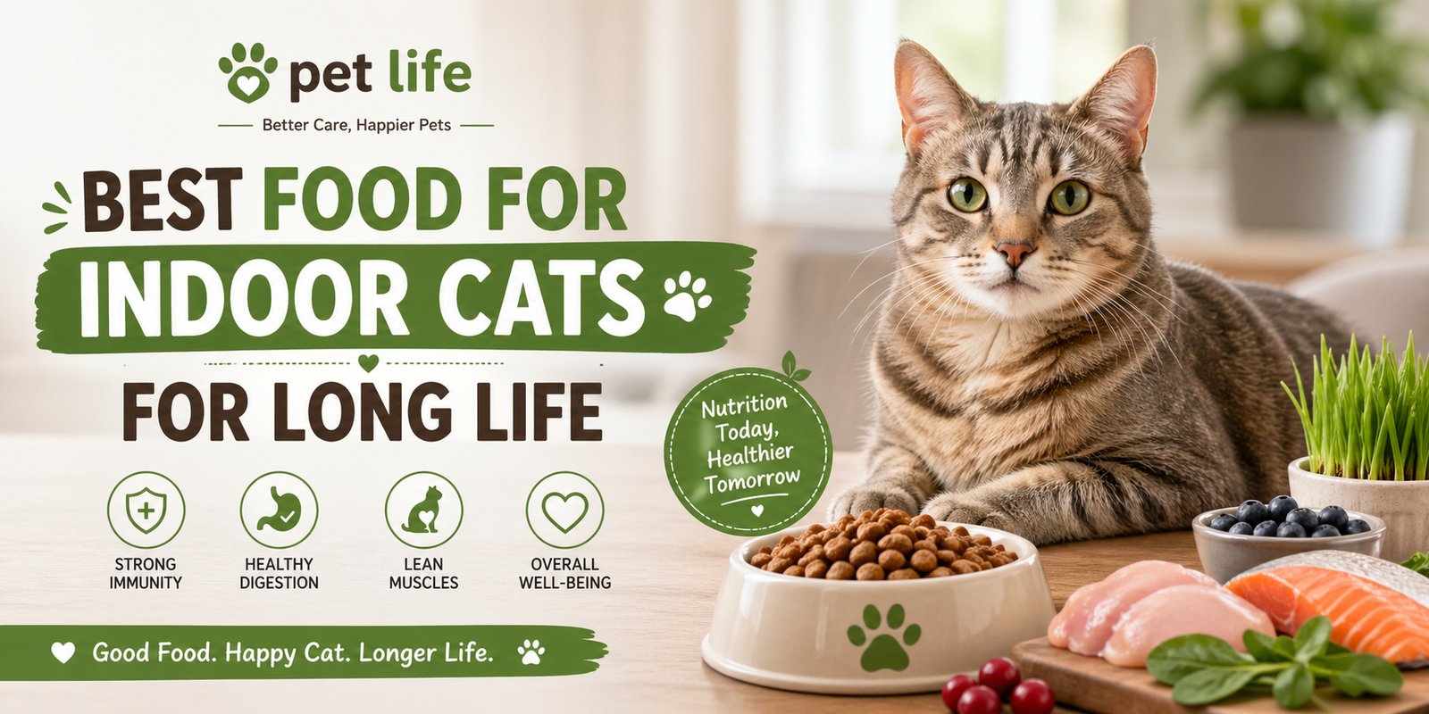 best food for indoor cats for long life