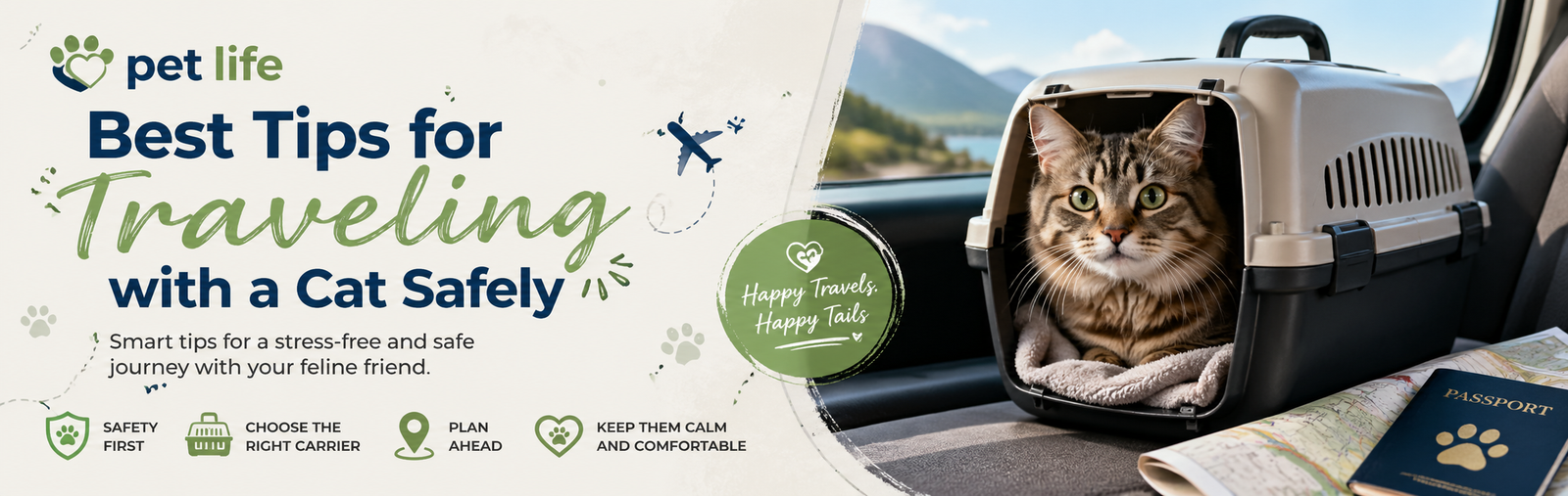 best tips for traveling with a cat safely