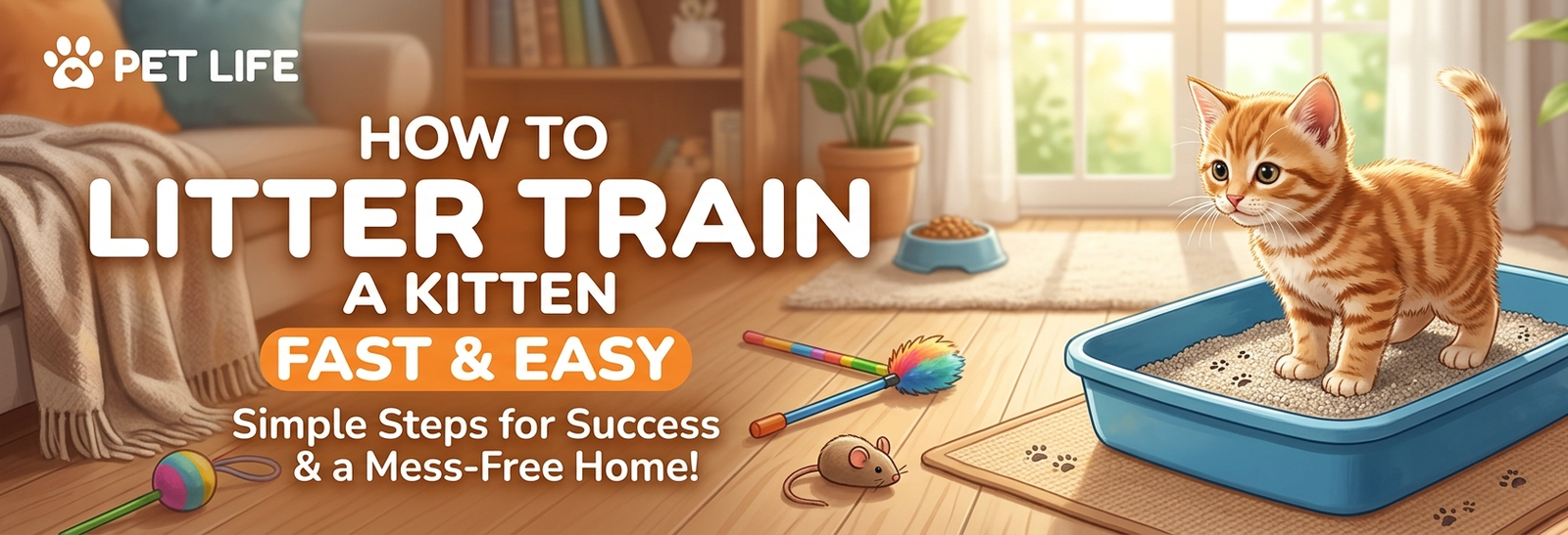 how to litter train a kitten fast and easy