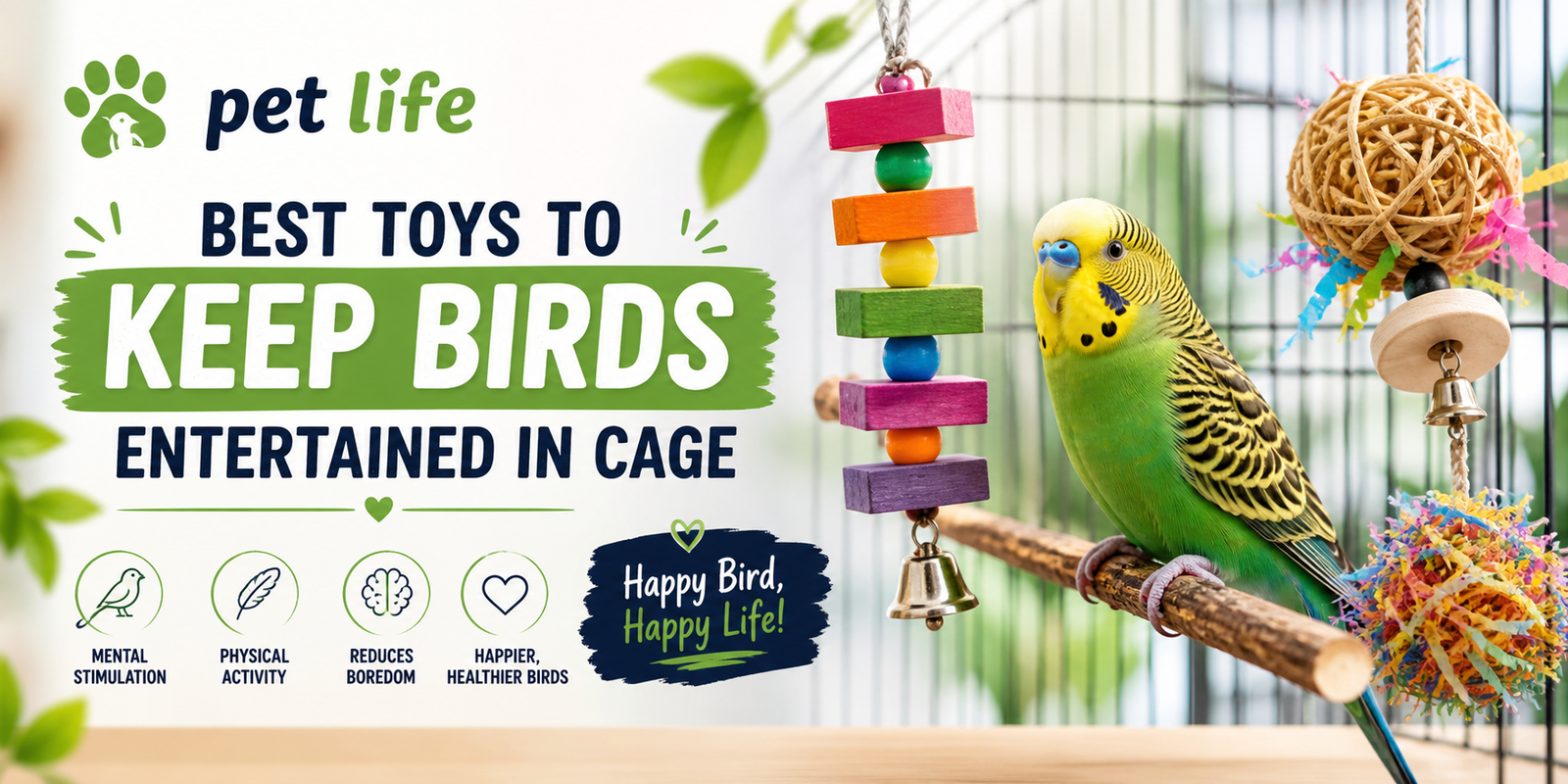 best toys to keep birds entertained in cage