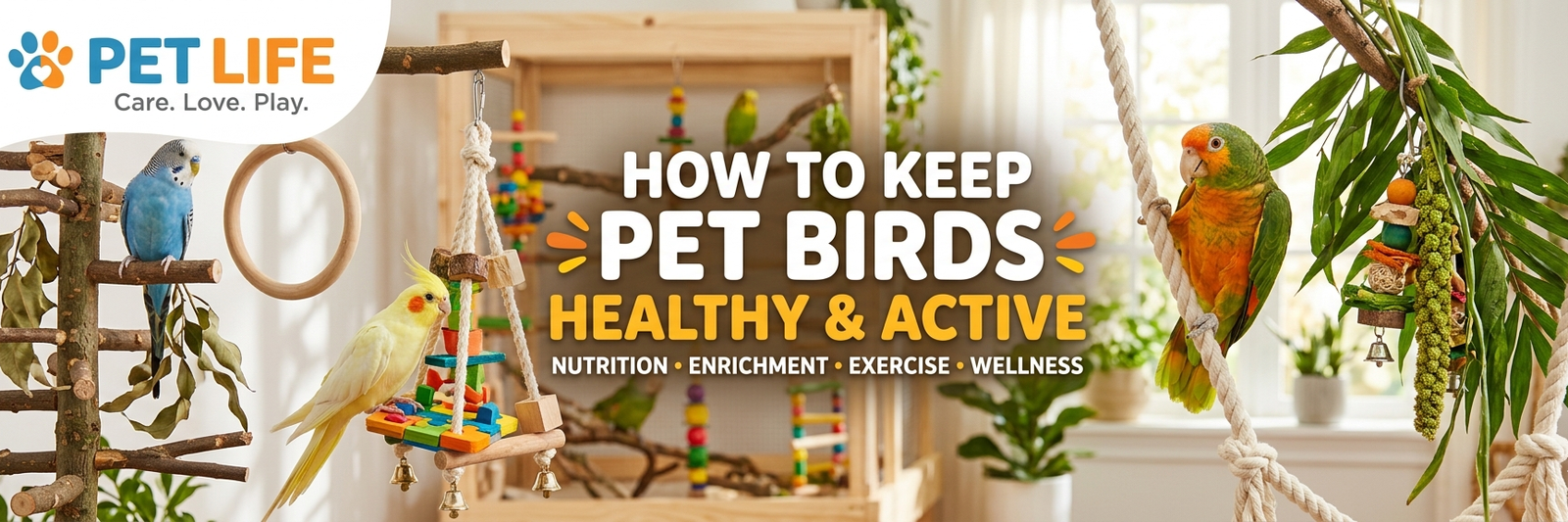 how to keep pet birds healthy and active